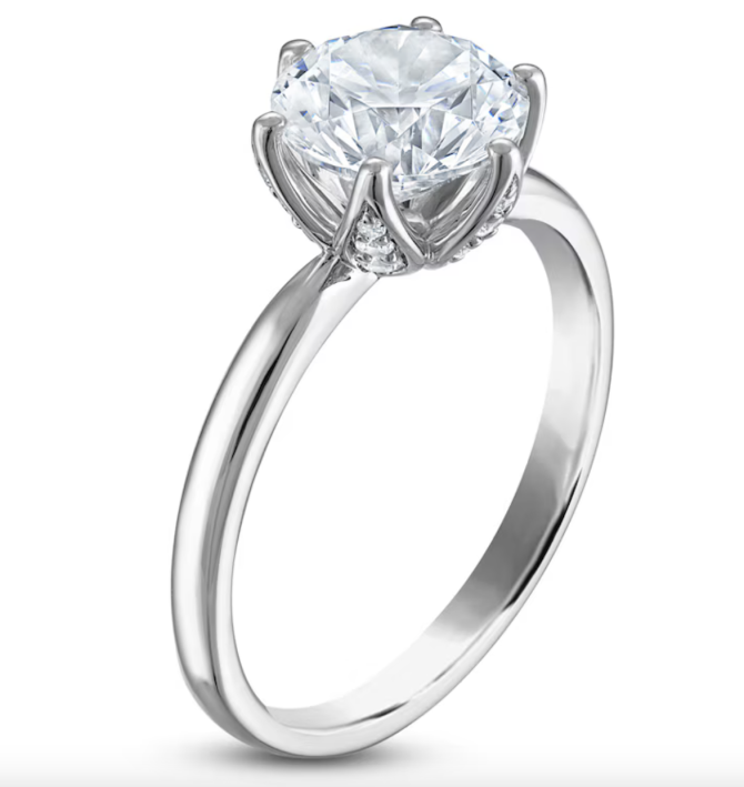 2 Carat Lab-Created Diamond Engagement Ring in Platinum | SimplyIn Diamonds - Image 2